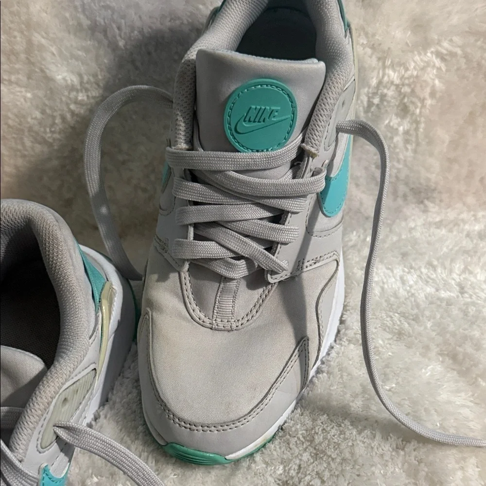 Nike Gray and Teal Women's Sneakers